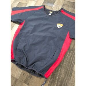 Cooperstown Dreams Park Baseball Windshirt Navy Red Short Sleeve Pullover Small
